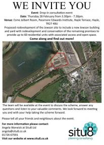 Jewson's Development | Drop-in consultation event 28 Feb 2019 Jewson's Development | Drop-in consultation event 28 Feb 2019