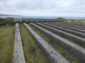 Building platforms on the summit of New Nitro Hill where nitroglycerine was made. This was the ‘danger’ area of the factory. Building platforms on the summit of New Nitro Hill where nitroglycerine was made. This was the ‘danger’ area of the factory.