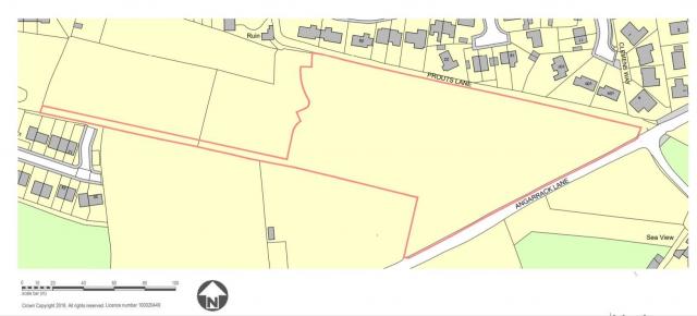 A map of the site in the planning documents A map of the site in the planning documents