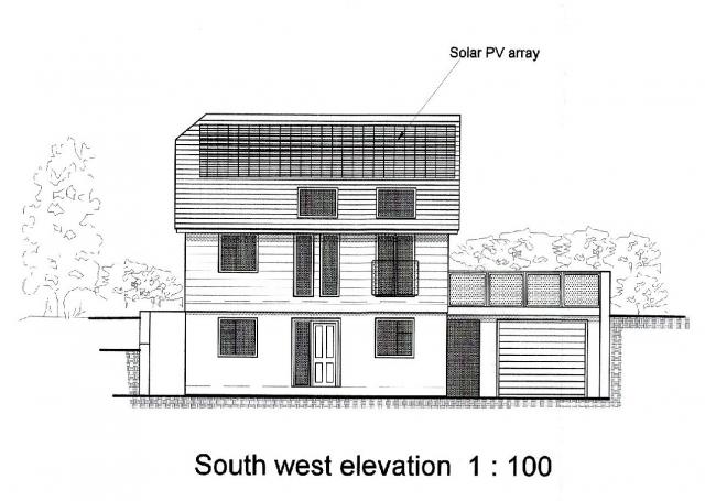 South west elevation | Drg No. 495/1 05/02/2016