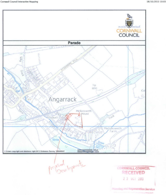 Location - Mellanoweth House 17 Back Lane Angarrack Location - Mellanoweth House 17 Back Lane Angarrack