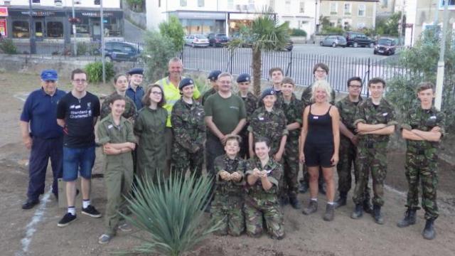 Air cadets with Jacqui Owen and Howard Burns from CORMAC Air cadets with Jacqui Owen and Howard Burns from CORMAC